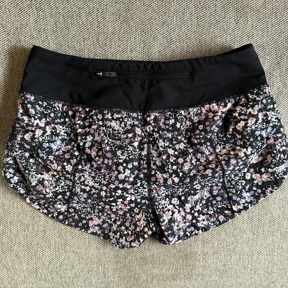 Lululemon Speed Up Short *2.5" Floral Spritz Multi / Black - Picture 5 of 7